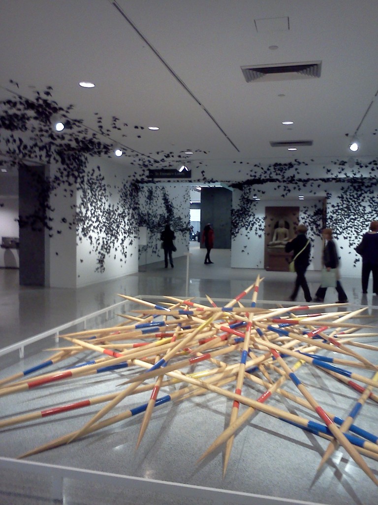 Sticks at a museum