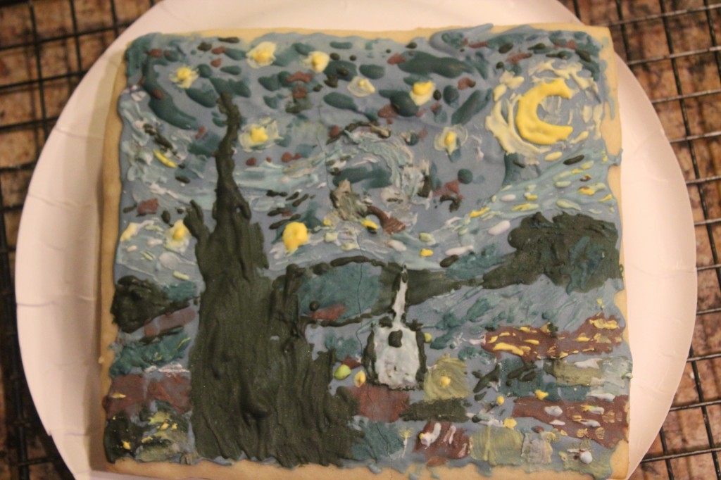 Van Gogh Starry Night Sugar Cookie