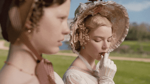 Gif of Harriet Smith and Emma Woodhouse
