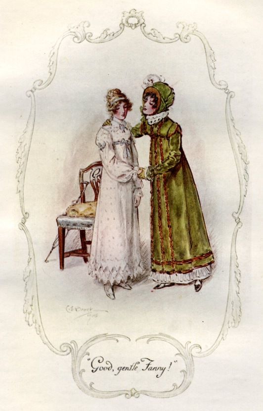 Illustration of Fanny Price in Mansfield Park by C.E. Brock in 1908