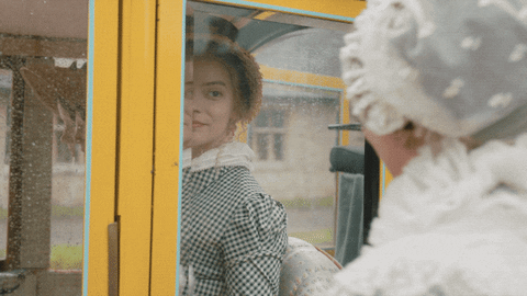 Emma opening the carriage window (from Emma 2020)