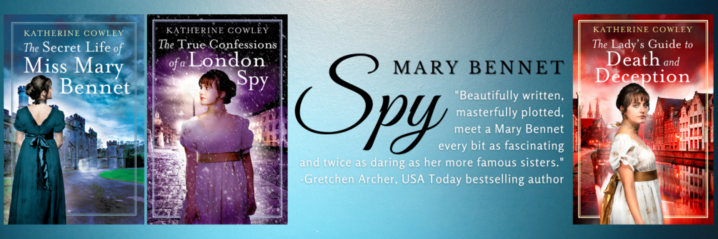 Mary Bennet, spy. “Beautifully written, masterfully plotted, meet a Mary Bennet every bit as fascinating and twice as daring as her more famous sisters.” -Gretchen Archer, USA Today bestselling author